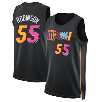 Miami Heat Duncan Robinson 2021/22 City Edition Jersey - Youth Swingman Black