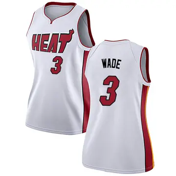 Miami Heat Dwyane Wade Jersey - Association Edition - Women's Swingman White