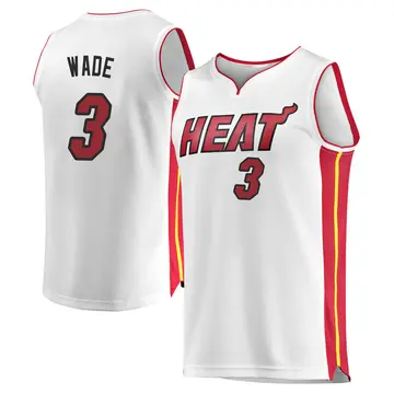 Miami Heat Dwyane Wade Jersey - Association Edition - Youth Fast Break White