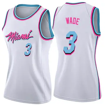 Miami Heat Dwyane Wade Jersey - City Edition - Women's Swingman White