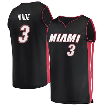 Miami Heat Dwyane Wade Jersey - Icon Edition - Men's Fast Break Black