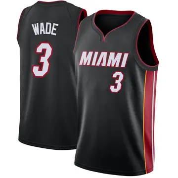 Miami Heat Dwyane Wade Jersey - Icon Edition - Men's Swingman Black