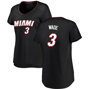 Miami Heat Dwyane Wade Jersey - Icon Edition - Women's Fast Break Black