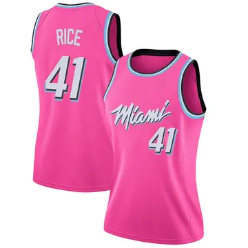 Miami Heat Glen Rice 2018/19 Jersey - Earned Edition - Women's Swingman Pink