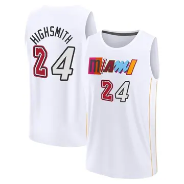 Miami Heat Haywood Highsmith 2022/23 City Edition Jersey - Youth Fast Break White