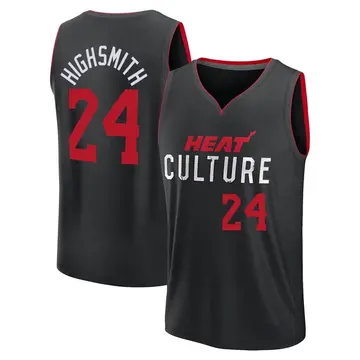 Miami Heat Haywood Highsmith 2023/24 City Edition Jersey - Youth Fast Break Black