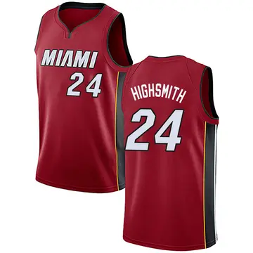 Miami Heat Haywood Highsmith Jersey - Statement Edition - Men's Swingman Red