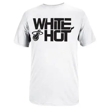 Miami Heat Hot Playoffs Slogan T-Shirt - - Men's White