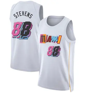 Miami Heat Isaiah Stevens 2022/23 City Edition Jersey - Men's Swingman White