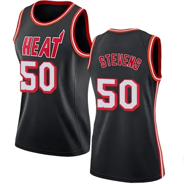 Miami Heat Isaiah Stevens Fashion Hardwood Classics Jersey - Women's Swingman Black