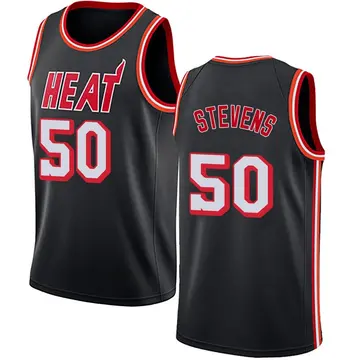 Miami Heat Isaiah Stevens Fashion Hardwood Classics Jersey - Youth Swingman Black