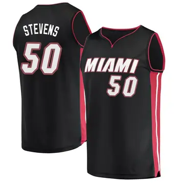 Miami Heat Isaiah Stevens Jersey - Icon Edition - Men's Fast Break Black