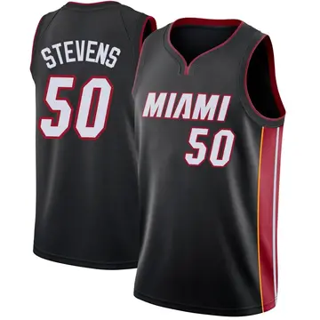 Miami Heat Isaiah Stevens Jersey - Icon Edition - Men's Swingman Black