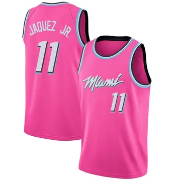 Miami Heat Jaime Jaquez Jr. 2018/19 Jersey - Earned Edition - Men's Swingman Pink