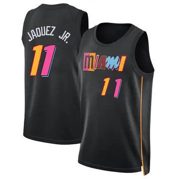 Miami Heat Jaime Jaquez Jr. 2021/22 City Edition Jersey - Youth Swingman Black