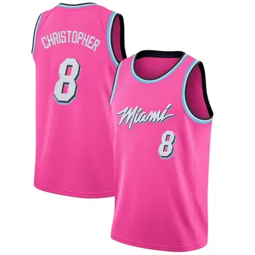 Miami Heat Josh Christopher 2018/19 Jersey - Earned Edition - Men's Swingman Pink