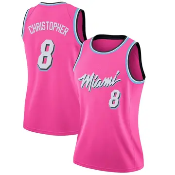 Miami Heat Josh Christopher 2018/19 Jersey - Earned Edition - Women's Swingman Pink