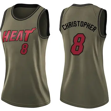 Miami Heat Josh Christopher Salute to Service Jersey - Women's Swingman Green