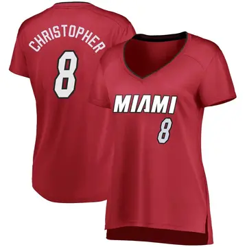 Miami Heat Josh Christopher Wine Jersey - Statement Edition - Women's Fast Break