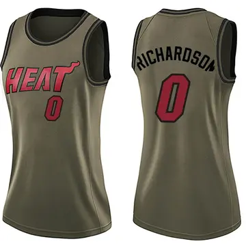 Miami Heat Josh Richardson Salute to Service Jersey - Women's Swingman Green