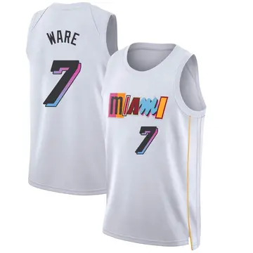 Miami Heat Kel'el Ware 2022/23 City Edition Jersey - Men's Swingman White