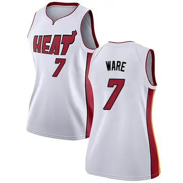 Miami Heat Kel'el Ware Jersey - Association Edition - Women's Swingman White