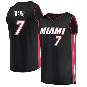 Miami Heat Kel'el Ware Jersey - Icon Edition - Men's Fast Break Black