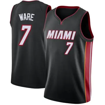 Miami Heat Kel'el Ware Jersey - Icon Edition - Men's Swingman Black