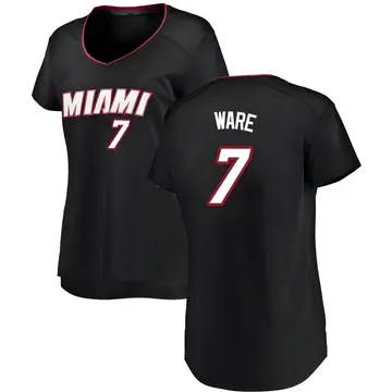 Miami Heat Kel'el Ware Jersey - Icon Edition - Women's Fast Break Black