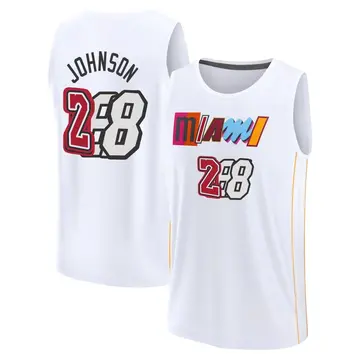 Miami Heat Keshad Johnson 2022/23 City Edition Jersey - Men's Fast Break White