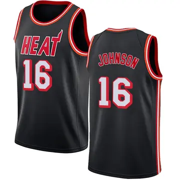 Miami Heat Keshad Johnson Fashion Hardwood Classics Jersey - Men's Swingman Black