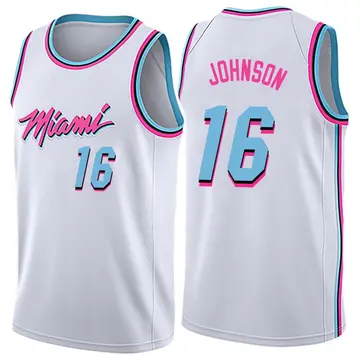 Miami Heat Keshad Johnson Jersey - City Edition - Men's Swingman White