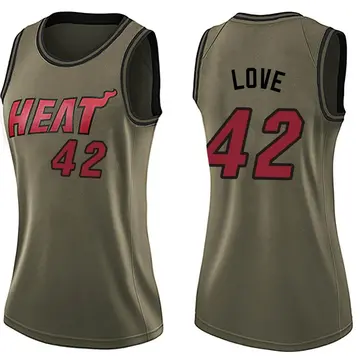 Miami Heat Kevin Love Salute to Service Jersey - Women's Swingman Green