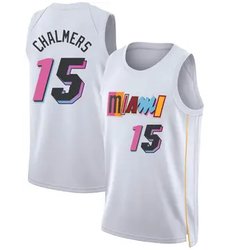 Miami Heat Mario Chalmers 2022/23 City Edition Jersey - Men's Swingman White