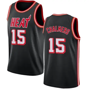 Miami Heat Mario Chalmers Fashion Hardwood Classics Jersey - Men's Swingman Black