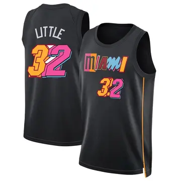 Miami Heat Nassir Little 2021/22 City Edition Jersey - Youth Swingman Black