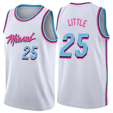 Miami Heat Nassir Little Jersey - City Edition - Men's Swingman White