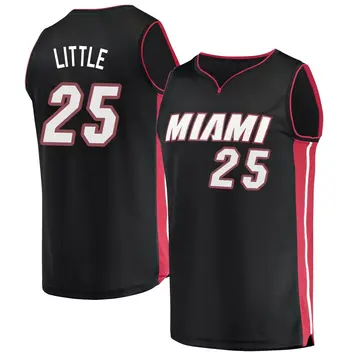 Miami Heat Nassir Little Jersey - Icon Edition - Men's Fast Break Black