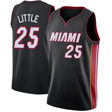 Miami Heat Nassir Little Jersey - Icon Edition - Men's Swingman Black