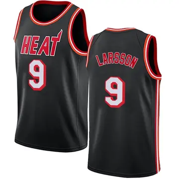 Miami Heat Pelle Larsson Fashion Hardwood Classics Jersey - Youth Swingman Black