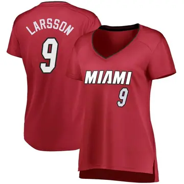 Miami Heat Pelle Larsson Wine Jersey - Statement Edition - Women's Fast Break