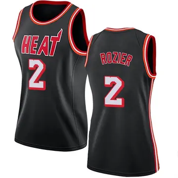 Miami Heat Terry Rozier Fashion Hardwood Classics Jersey - Women's Swingman Black