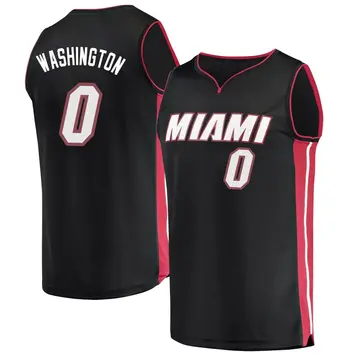 Miami Heat Warren Washington Jersey - Icon Edition - Men's Fast Break Black