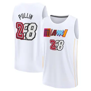 Miami Heat Zyon Pullin 2022/23 City Edition Jersey - Men's Fast Break White