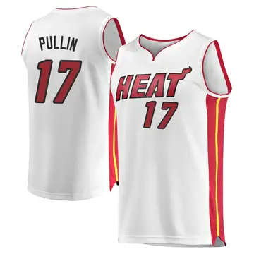 Miami Heat Zyon Pullin Jersey - Association Edition - Men's Fast Break White