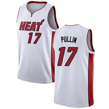 Miami Heat Zyon Pullin Jersey - Association Edition - Men's Swingman White