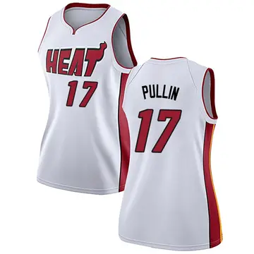 Miami Heat Zyon Pullin Jersey - Association Edition - Women's Swingman White