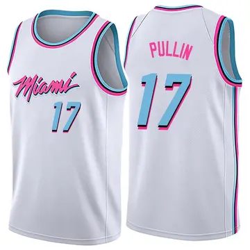 Miami Heat Zyon Pullin Jersey - City Edition - Men's Swingman White