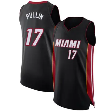 Miami Heat Zyon Pullin Jersey - Icon Edition - Men's Authentic Black