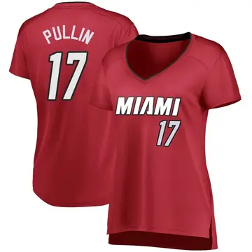 Miami Heat Zyon Pullin Wine Jersey - Statement Edition - Women's Fast Break